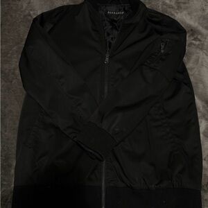 Bernardo Men's Classic Black Bomber Jacket